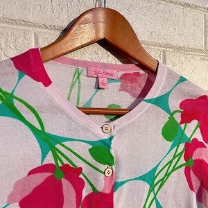 Lilly Pulitzer Button-up Sweater!!! Floral